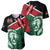 Kenya Lion Head Baseball Jersey Flag Style - Wonder Print Shop