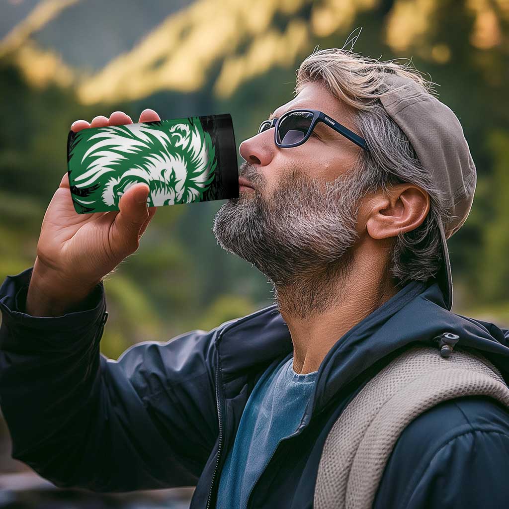 Kenya Lion Head 4 in 1 Can Cooler Tumbler Flag Style - Wonder Print Shop