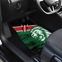 Kenya Lion Head Car Mats Flag Style - Wonder Print Shop