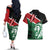 Kenya Lion Head Couples Matching Off The Shoulder Long Sleeve Dress and Hawaiian Shirt Flag Style - Wonder Print Shop