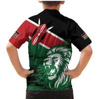 Kenya Lion Head Family Matching Mermaid Dress and Hawaiian Shirt Flag Style - Wonder Print Shop