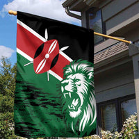 Kenya Lion Head Garden Flag Flag Style - Wonder Print Shop