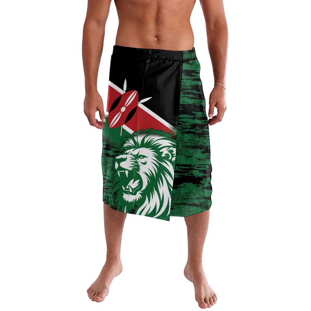 Kenya Lion Head Lavalava Flag Style - Wonder Print Shop