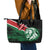 Kenya Lion Head Leather Tote Bag Flag Style - Wonder Print Shop