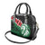 Kenya Lion Head Shoulder Handbag Flag Style