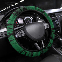Kenya Lion Head Steering Wheel Cover Flag Style - Wonder Print Shop
