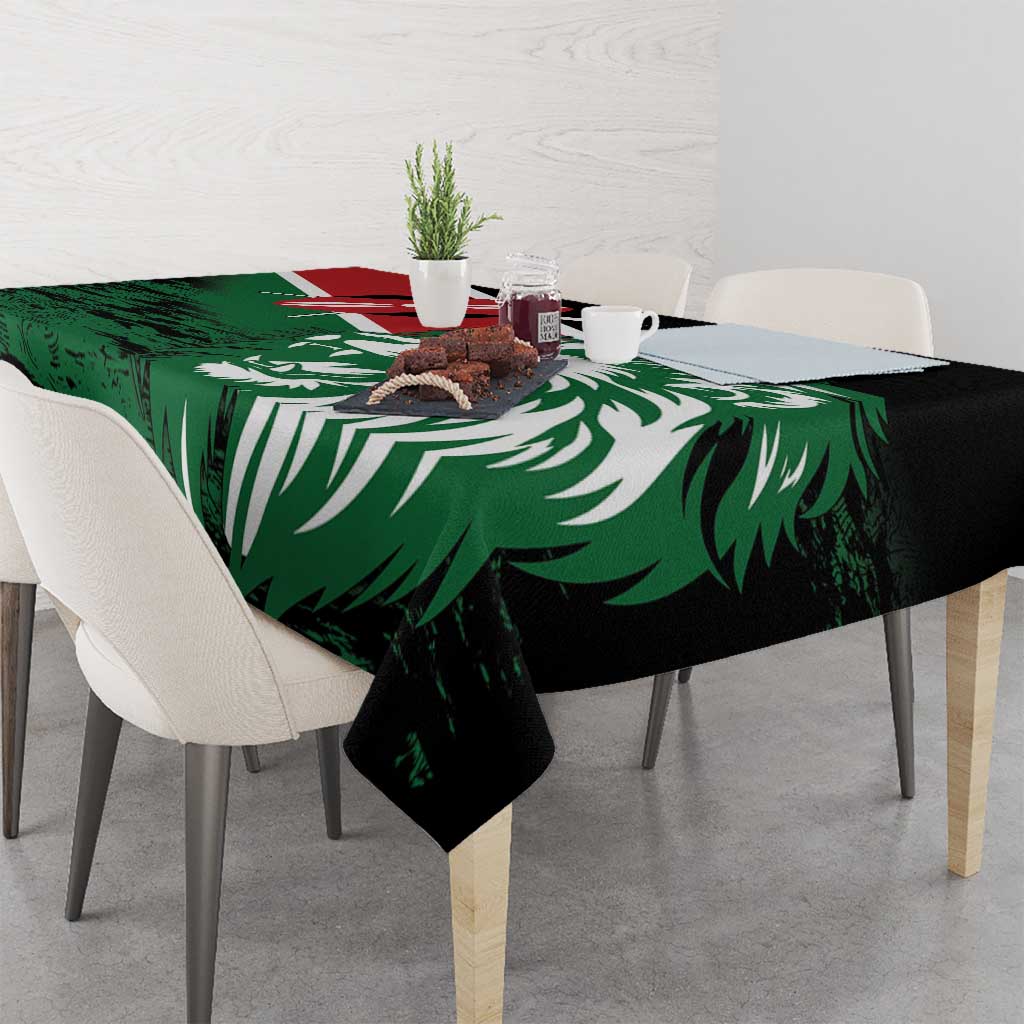 Kenya Lion Head Tablecloth Flag Style - Wonder Print Shop
