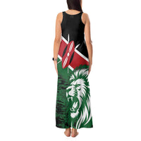 Kenya Lion Head Tank Maxi Dress Flag Style - Wonder Print Shop