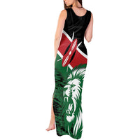 Kenya Lion Head Tank Maxi Dress Flag Style - Wonder Print Shop