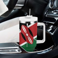 Kenya Lion Head Tumbler With Handle Flag Style - Wonder Print Shop
