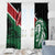 Kenya Lion Head Window Curtain Flag Style - Wonder Print Shop