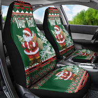 Personalized Kenya Christmas Car Seat Cover African Santa Claus - Heri ya Krismasi - Wonder Print Shop