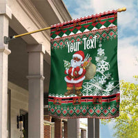 Personalized Kenya Christmas Garden Flag African Santa Claus - Heri ya Krismasi - Wonder Print Shop