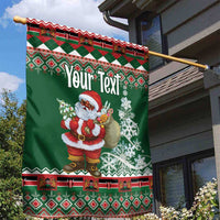 Personalized Kenya Christmas Garden Flag African Santa Claus - Heri ya Krismasi - Wonder Print Shop