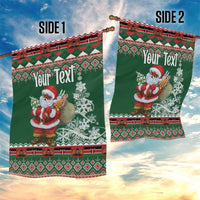 Personalized Kenya Christmas Garden Flag African Santa Claus - Heri ya Krismasi - Wonder Print Shop