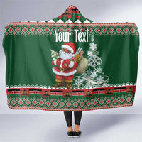 Personalized Kenya Christmas Hooded Blanket African Santa Claus - Heri ya Krismasi