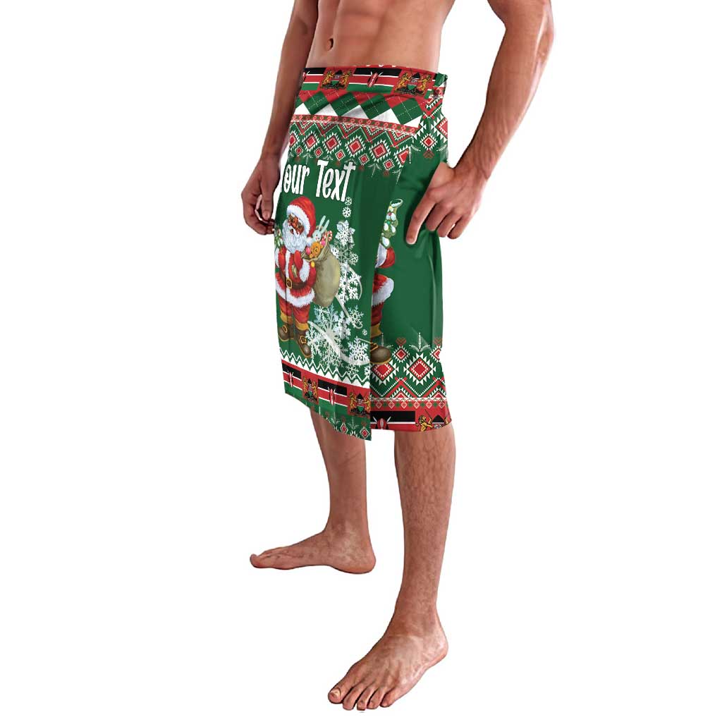 Personalized Kenya Christmas Lavalava African Santa Claus - Heri ya Krismasi - Wonder Print Shop