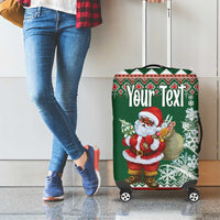 Personalized Kenya Christmas Luggage Cover African Santa Claus - Heri ya Krismasi - Wonder Print Shop