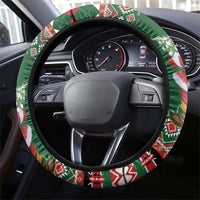 Kenya Christmas Steering Wheel Cover African Santa Claus - Heri ya Krismasi - Wonder Print Shop
