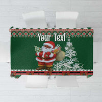 Personalized Kenya Christmas Tablecloth African Santa Claus - Heri ya Krismasi - Wonder Print Shop