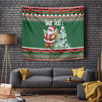Personalized Kenya Christmas Tapestry African Santa Claus - Heri ya Krismasi - Wonder Print Shop