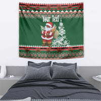 Personalized Kenya Christmas Tapestry African Santa Claus - Heri ya Krismasi - Wonder Print Shop