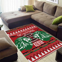 Kenya Christmas Lion Area Rug Heri ya Krismasi - Wewe pia - Wonder Print Shop
