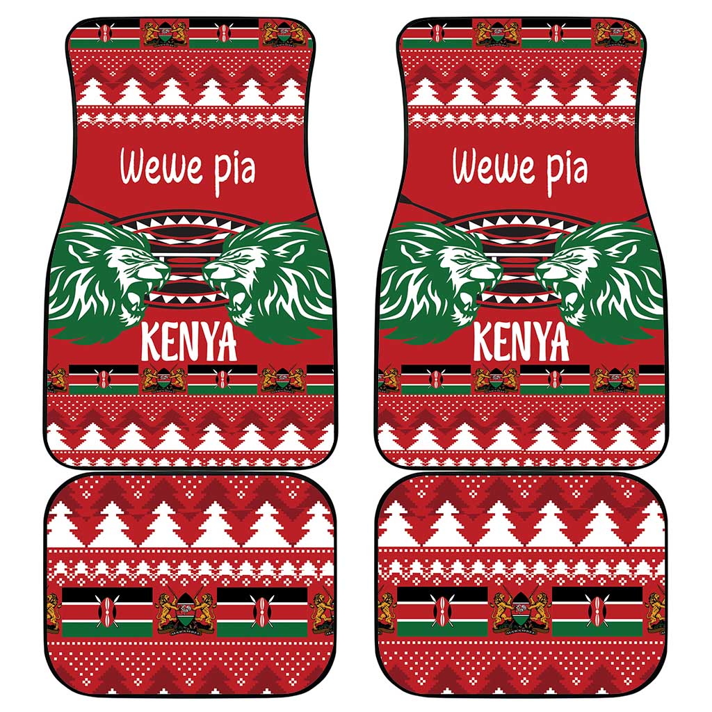 Kenya Christmas Lion Car Mats Heri ya Krismasi - Wewe pia - Wonder Print Shop