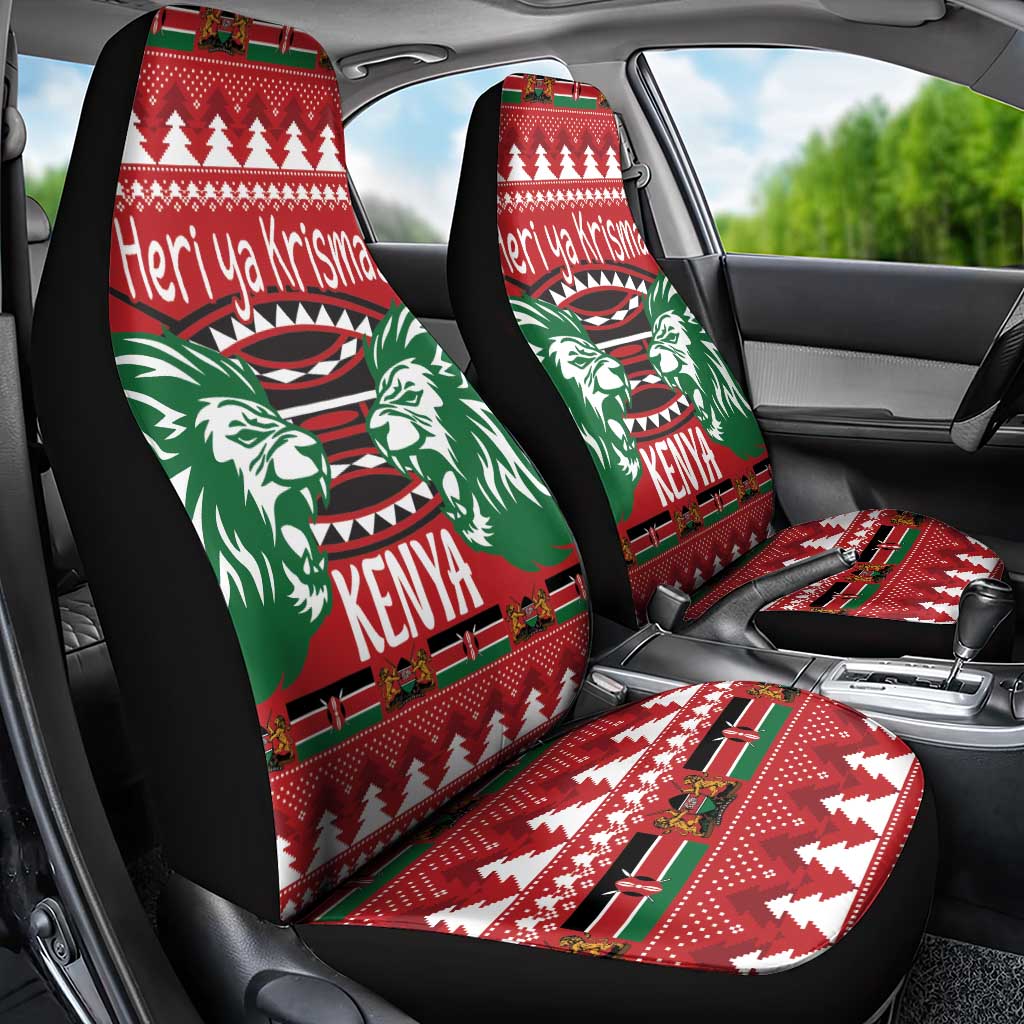 Kenya Christmas Lion Car Seat Cover Heri ya Krismasi - Wewe pia - Wonder Print Shop