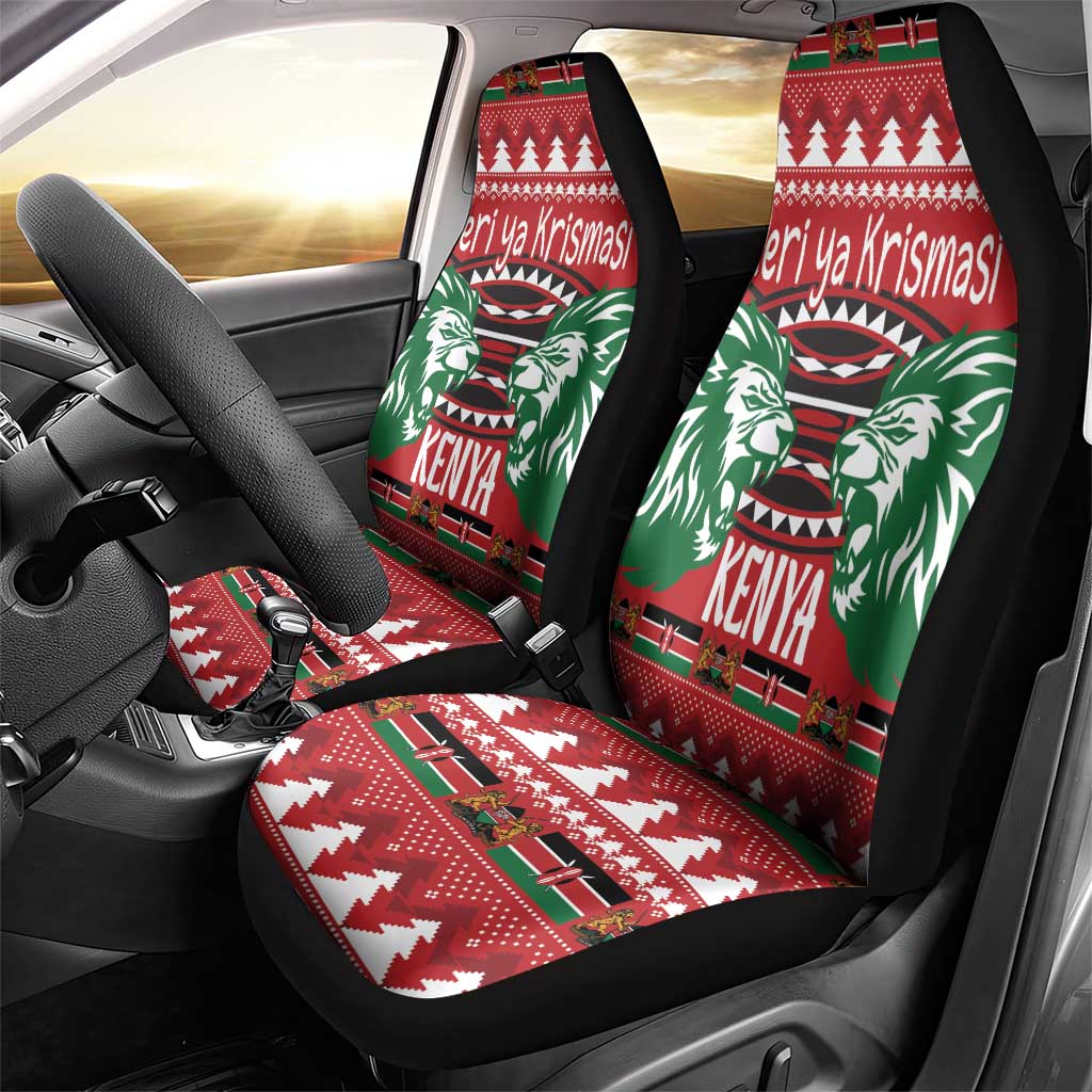 Kenya Christmas Lion Car Seat Cover Heri ya Krismasi - Wewe pia - Wonder Print Shop