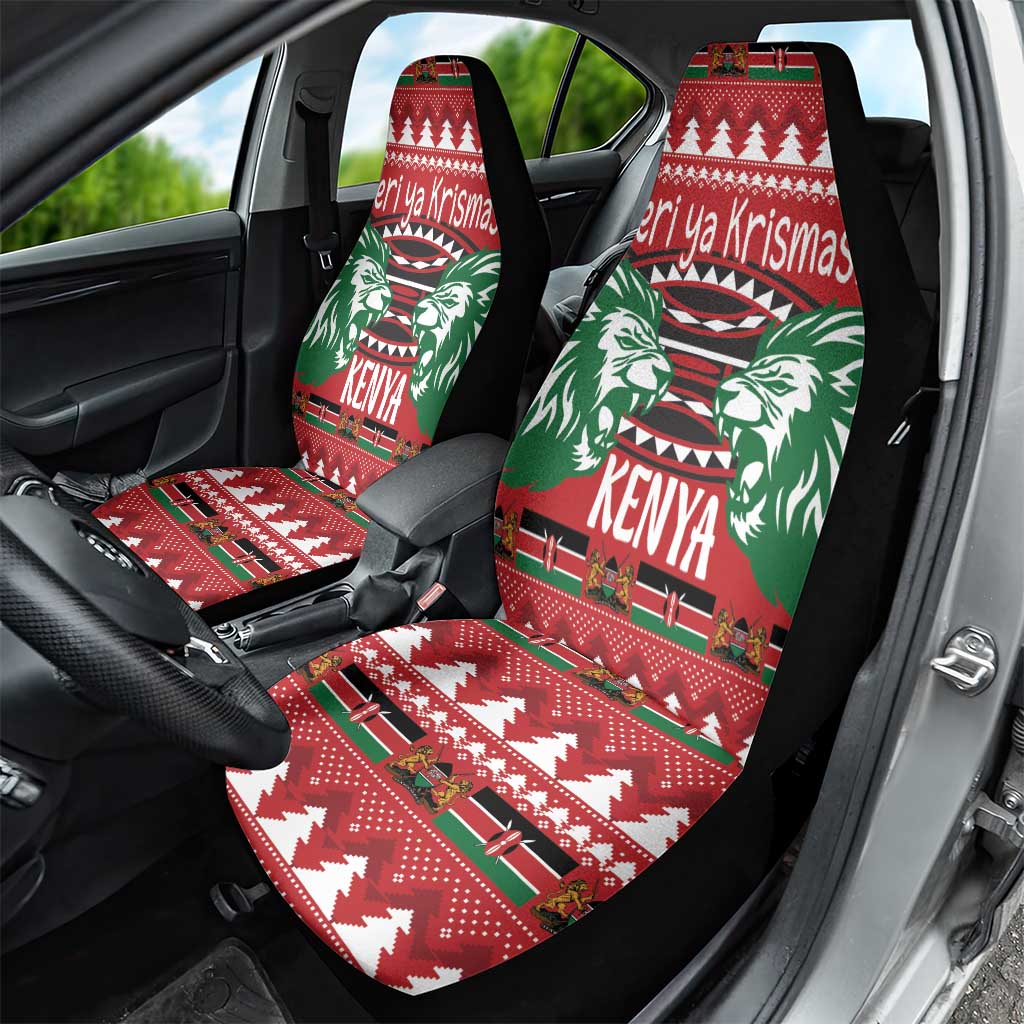Kenya Christmas Lion Car Seat Cover Heri ya Krismasi - Wewe pia - Wonder Print Shop