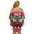 Kenya Christmas Lion Family Matching Off Shoulder Short Dress and Hawaiian Shirt Heri ya Krismasi - Wewe pia - Wonder Print Shop