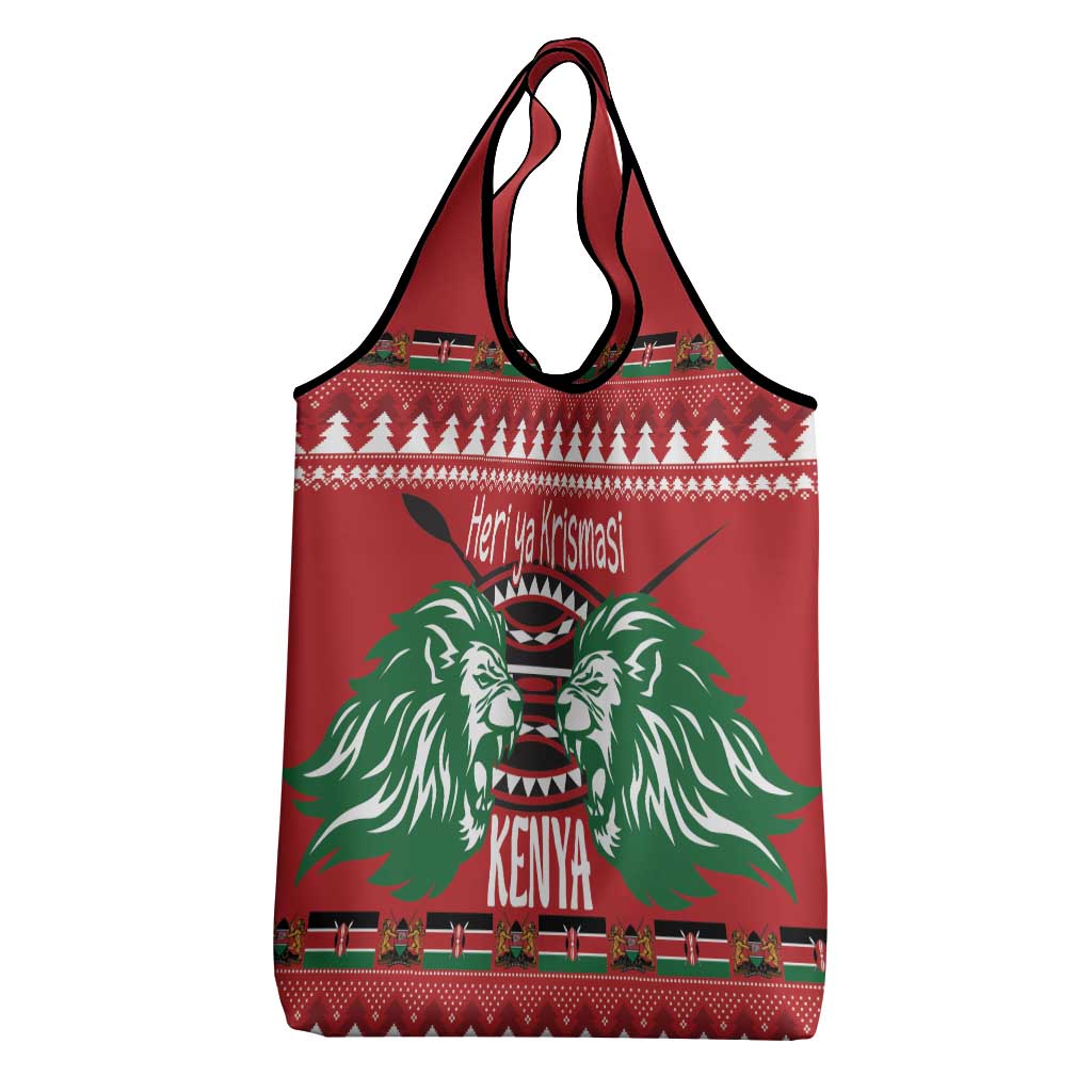 Kenya Christmas Lion Grocery Bag Heri ya Krismasi - Wewe pia