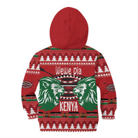 Kenya Christmas Lion Kid Hoodie Heri ya Krismasi - Wewe pia - Wonder Print Shop