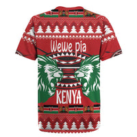 Kenya Christmas Lion Rugby Jersey Heri ya Krismasi - Wewe pia - Wonder Print Shop
