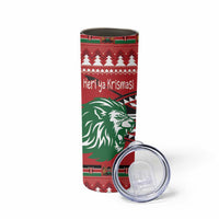 Kenya Christmas Lion Skinny Tumbler Heri ya Krismasi - Wewe pia - Wonder Print Shop
