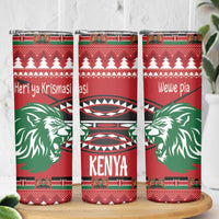 Kenya Christmas Lion Skinny Tumbler Heri ya Krismasi - Wewe pia - Wonder Print Shop