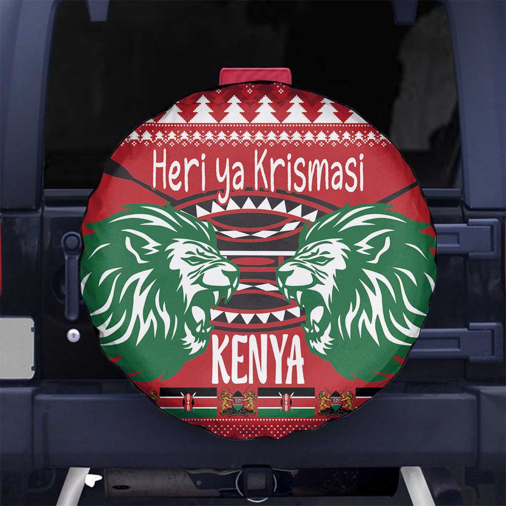 Kenya Christmas Lion Spare Tire Cover Heri ya Krismasi - Wewe pia - Wonder Print Shop