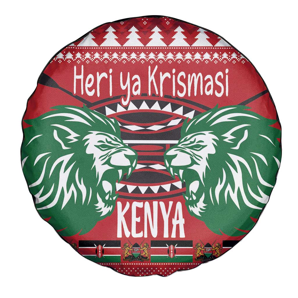 Kenya Christmas Lion Spare Tire Cover Heri ya Krismasi - Wewe pia - Wonder Print Shop