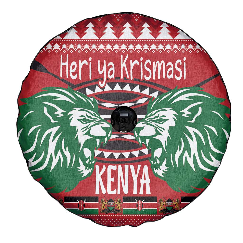 Kenya Christmas Lion Spare Tire Cover Heri ya Krismasi - Wewe pia - Wonder Print Shop