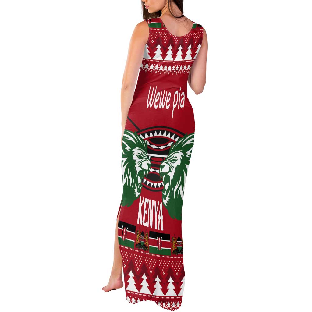 Kenya Christmas Lion Tank Maxi Dress Heri ya Krismasi - Wewe pia - Wonder Print Shop