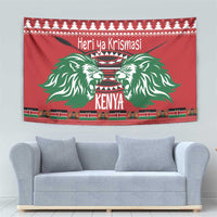 Kenya Christmas Lion Tapestry Heri ya Krismasi - Wewe pia - Wonder Print Shop
