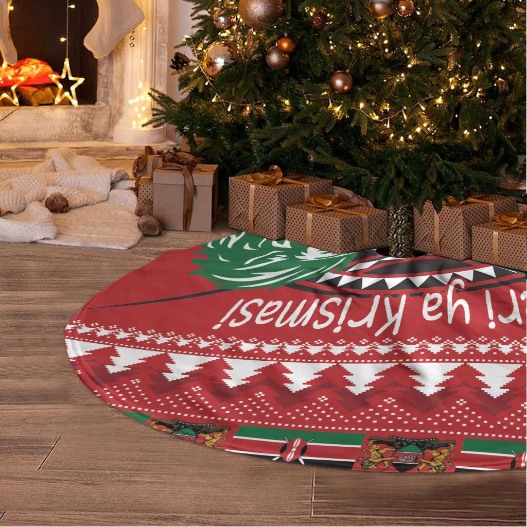 Kenya Christmas Lion Tree Skirt Heri ya Krismasi - Wewe pia - Wonder Print Shop