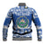 El Salvador Christmas Baseball Jacket The Torogoz Cartoon With Coat Of Arms - Wonder Print Shop