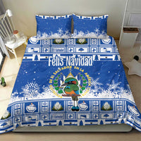 El Salvador Christmas Bedding Set The Torogoz Cartoon With Coat Of Arms - Wonder Print Shop