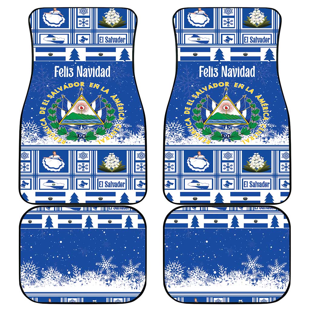 El Salvador Christmas Car Mats The Torogoz Cartoon With Coat Of Arms - Wonder Print Shop