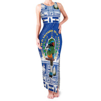 El Salvador Christmas Family Matching Tank Maxi Dress and Hawaiian Shirt The Torogoz Cartoon With Coat Of Arms - Wonder Print Shop