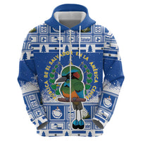 El Salvador Christmas Hoodie The Torogoz Cartoon With Coat Of Arms - Wonder Print Shop