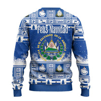 El Salvador Christmas Ugly Christmas Sweater The Torogoz Cartoon With Coat Of Arms - Wonder Print Shop