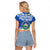 El Salvador Christmas Raglan Cropped T Shirt The Torogoz Cartoon With Coat Of Arms - Wonder Print Shop